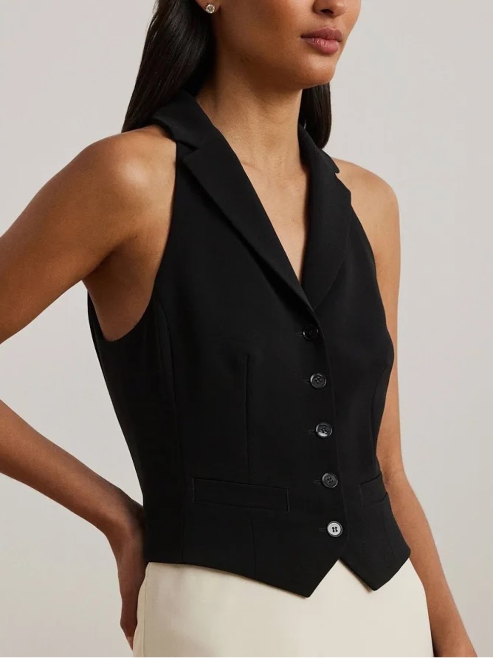 Lauren Ralph Lauren Sleeveless Charmeuse Gown sz 8 - Picture 3 of 6